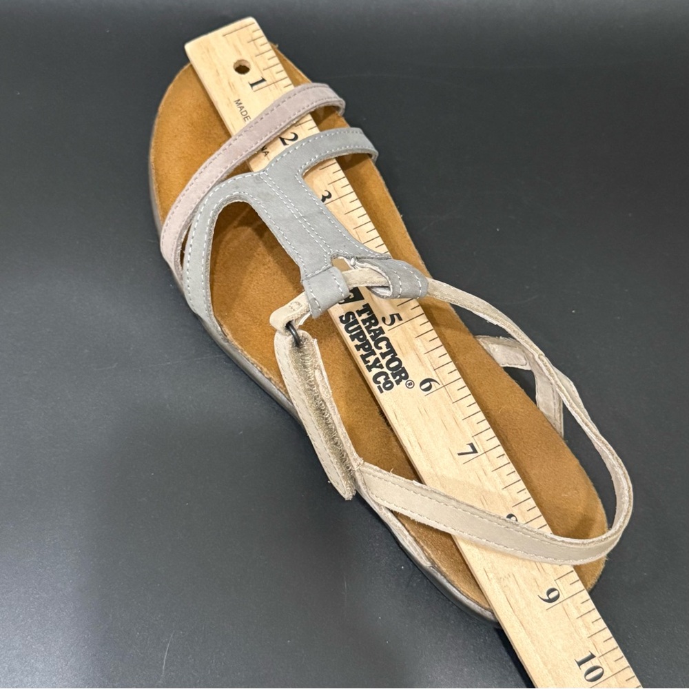 NAOT Judith Sandal T-Strap Contrasting Color Strappy Sandals Size 37 L6 - Picture 10 of 15